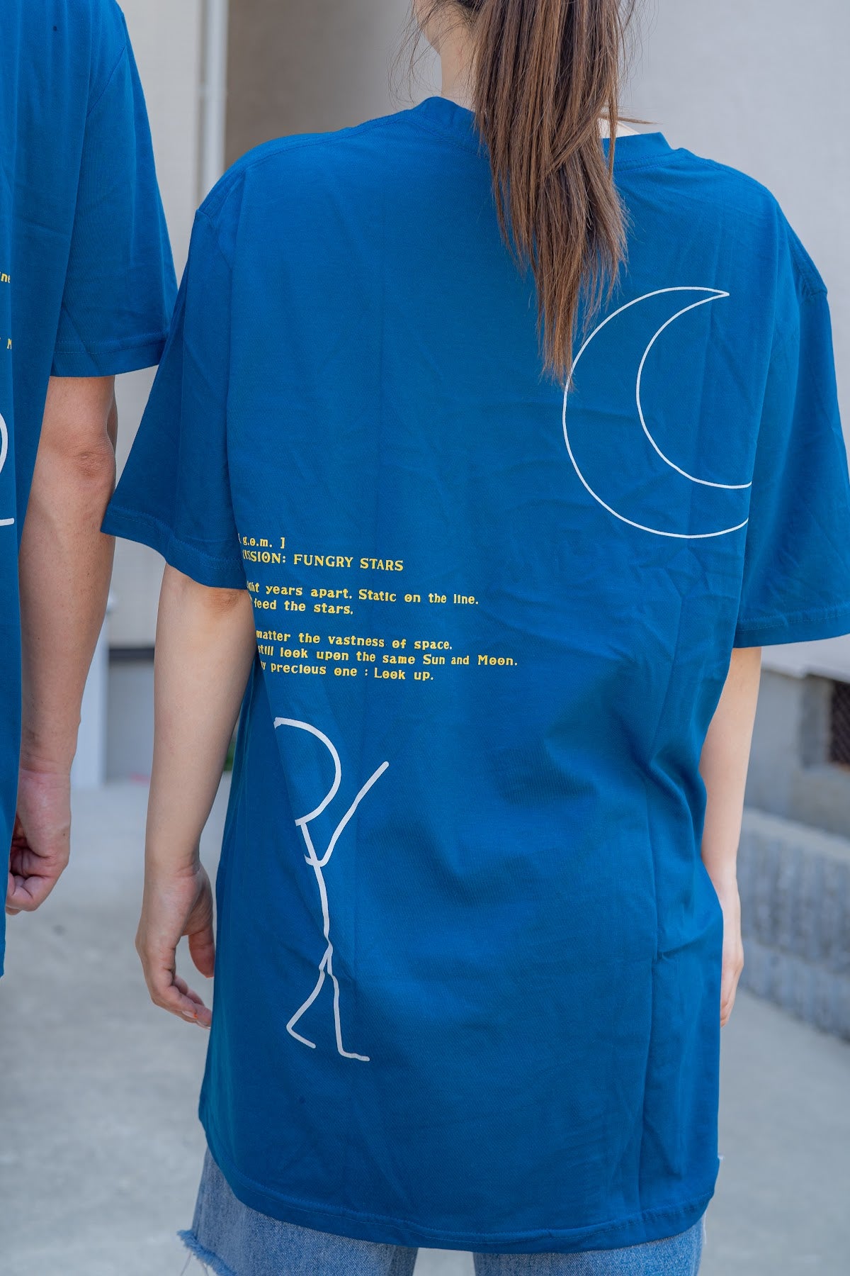 Tシャツ グレーホワイト ペアルック