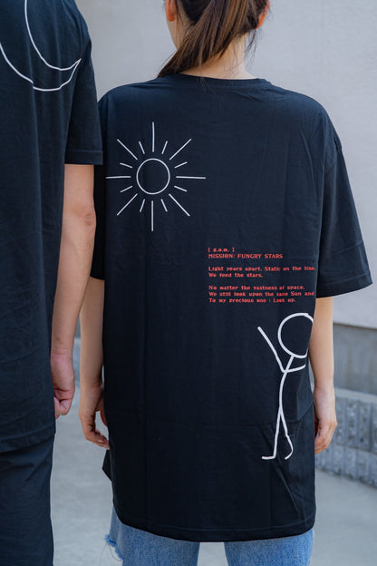 Tシャツ ブラック バックプリント