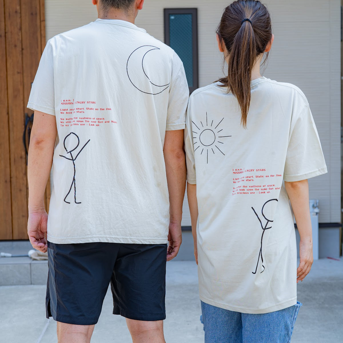 Tシャツ ブラック ペアルック