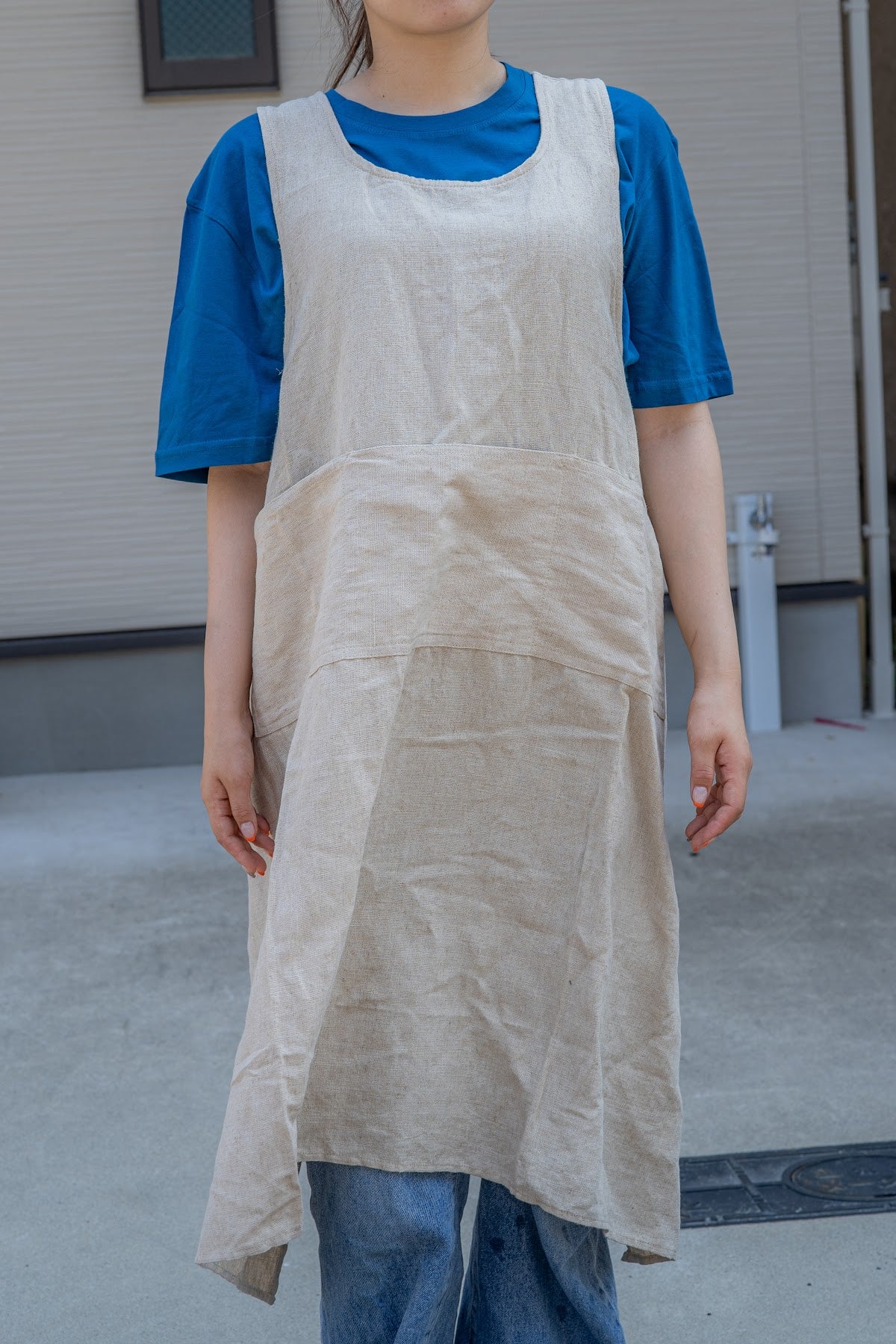 ヘンプ100%エプロン 2