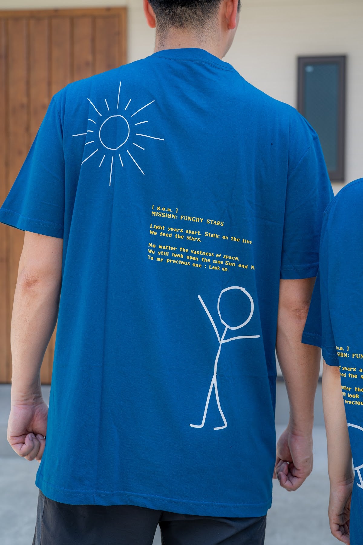 Tシャツ ブルー ペアルック